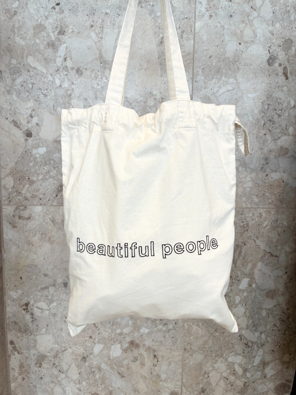 beautiful people (�r���[�e�B�t���s�[�v��) 1535612012 contour logo gathering tote bag