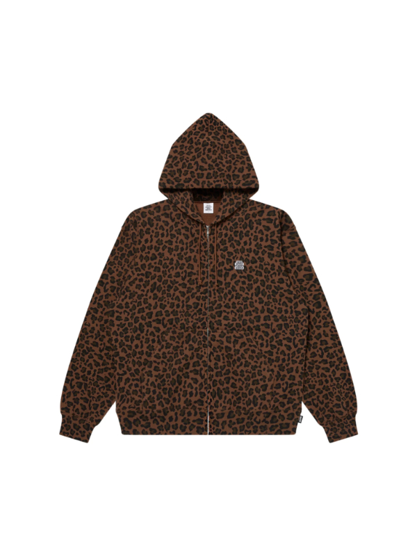 BlackEyePatch�i�u���b�N�A�C�p�b�`�jBEPSS26CS05 LEOPARD PATTERNED SMALL OG ZIP HOODIE