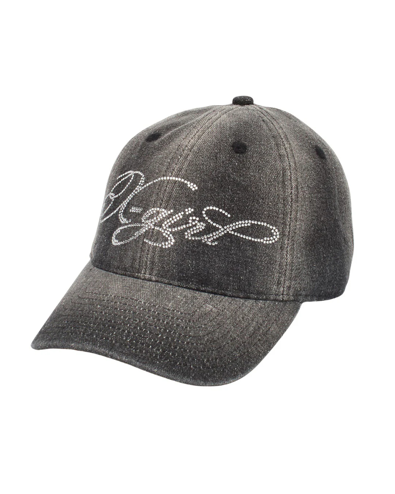 X-girl�i�G�b�N�X�K�[���j105262051008 RHINESTONE LOGO DENIM CAP
