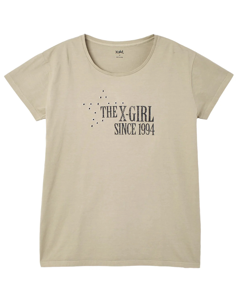 X-girl�i�G�b�N�X�K�[���j105262041002 EYELET STAR S/S TEE DRESS