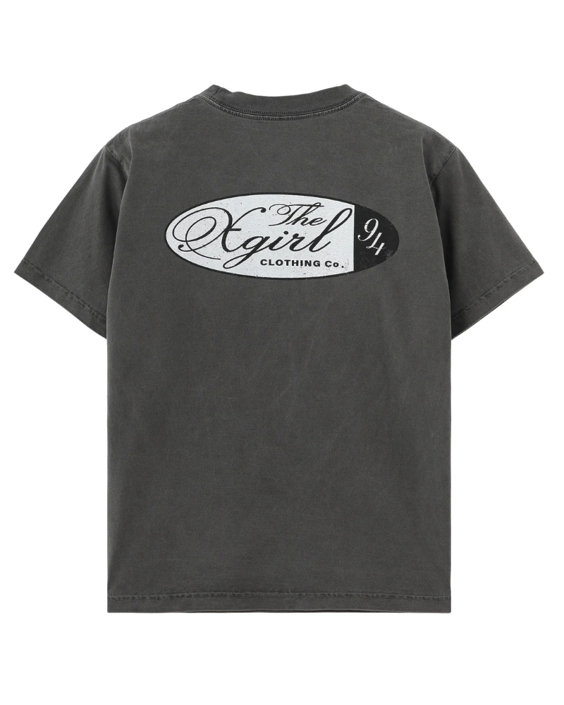 X-girl�i�G�b�N�X�K�[���j105262011031 FADED OVAL LOGO S/S TEE