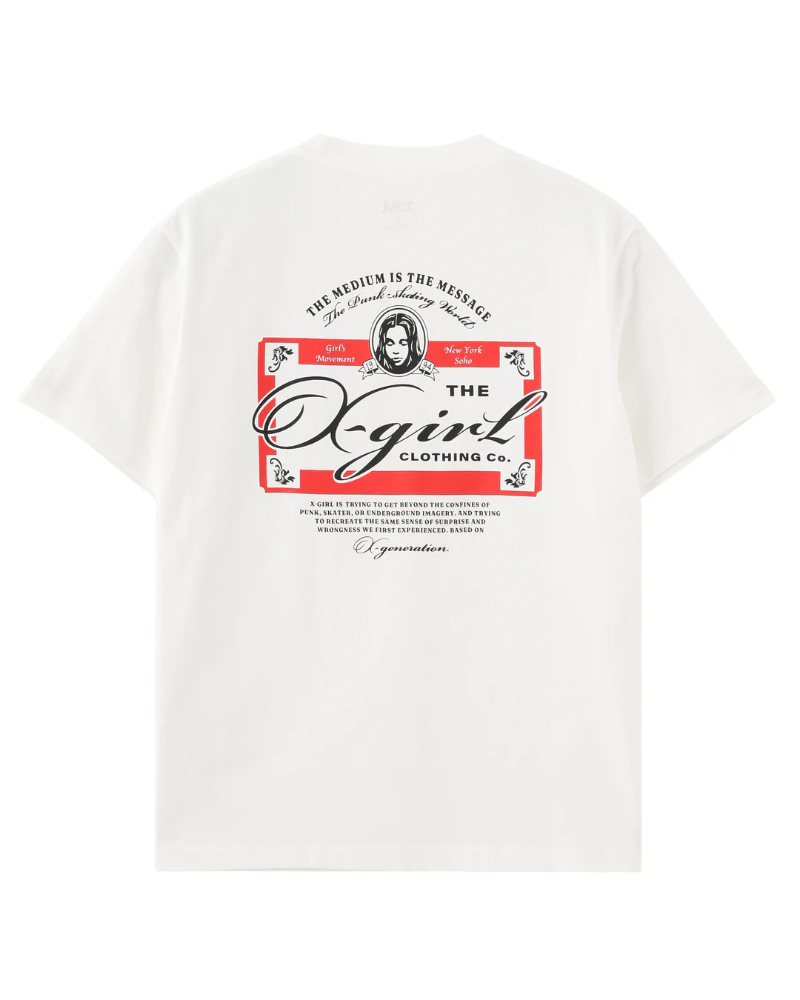 X-girl�i�G�b�N�X�K�[���j105262011023 FACE RED LABEL S/S TEE