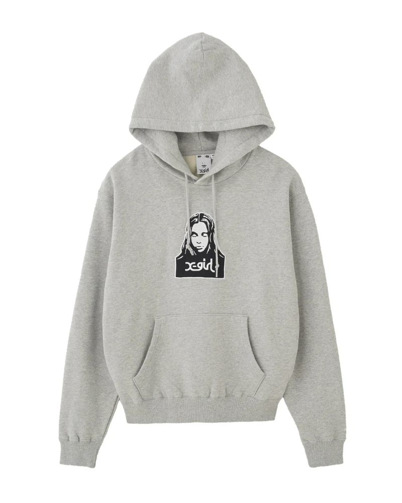 X-girl�i�G�b�N�X�K�[���j105261012015 FACE PATCH SWEAT HOODIE