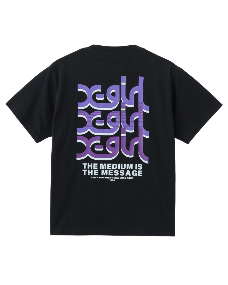 X-girl�i�G�b�N�X�K�[���j105261011021 TRIPLE LOGO S/S TEE