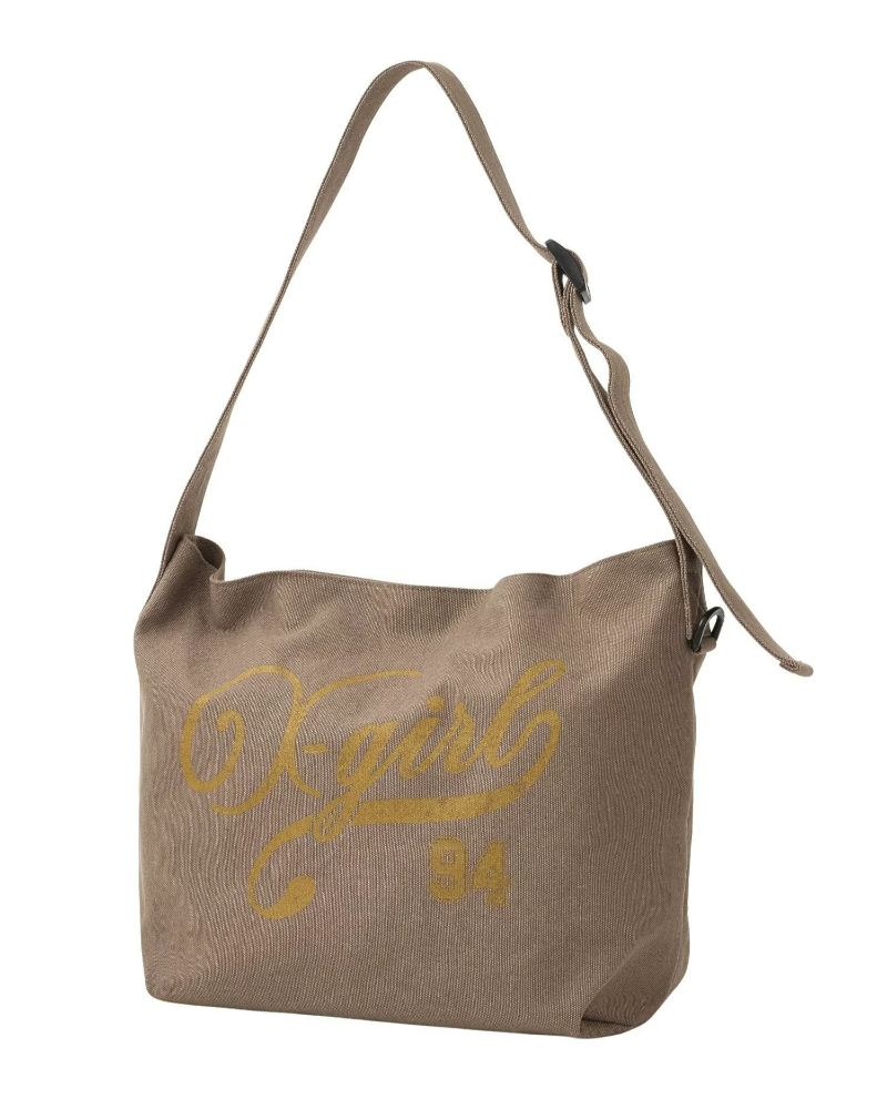 X-girl�i�G�b�N�X�K�[���j105253053002 LOGO AND NUMBER MESSENGER BAG