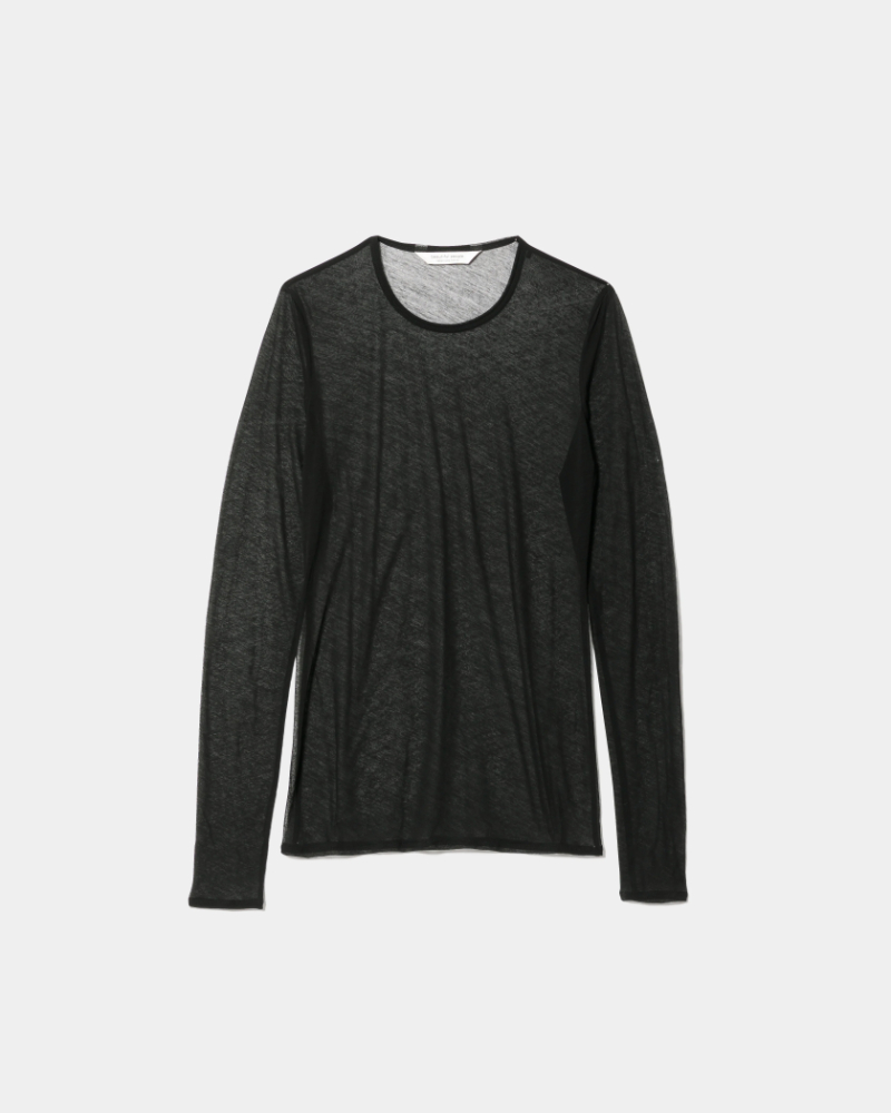 beautiful people (�r���[�e�B�t���s�[�v��) 1646310019 sheer jersey tight-fit crew neck top