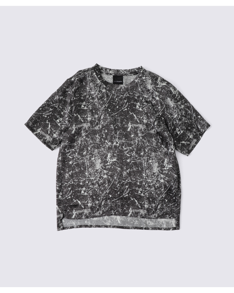  TakahiroMiyashita:FooTokyo�i�^�J�q���~���V�^�F�t�[�g�E�L���E�j26C07PLPTGL826-827 "Silk Satin Pullover T-Shirt" PAINTING