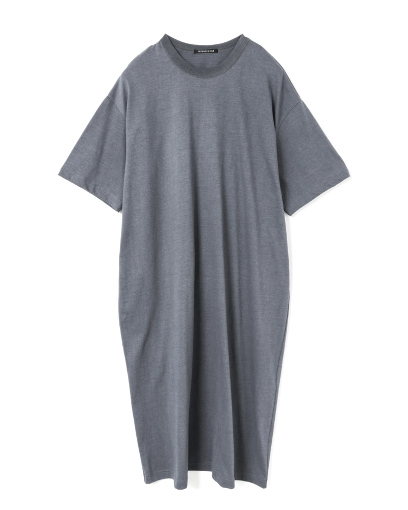 mizuiroind�i�~�Y�C���C���h�j2-250102 crew neck long OP 