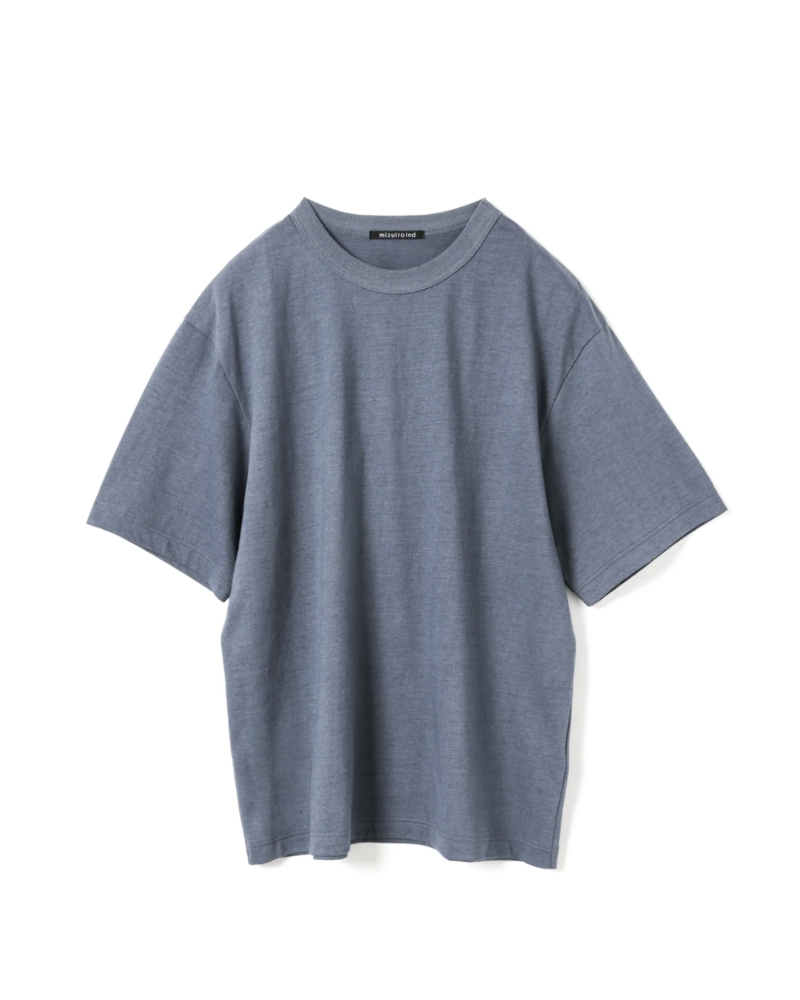 mizuiroind�i�~�Y�C���C���h�j2-210131 crew neck wide T
