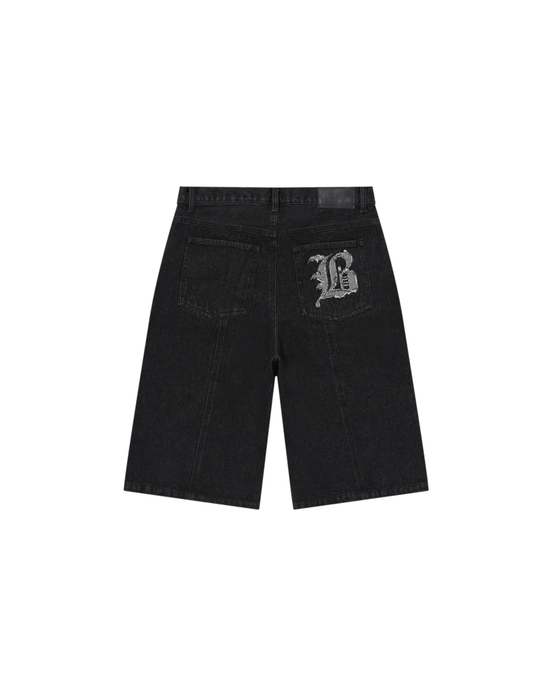 BlackEyePatch�i�u���b�N�A�C�p�b�`�jBEPFW26PA02 BIG B BAGGY DENIM SHORTS 