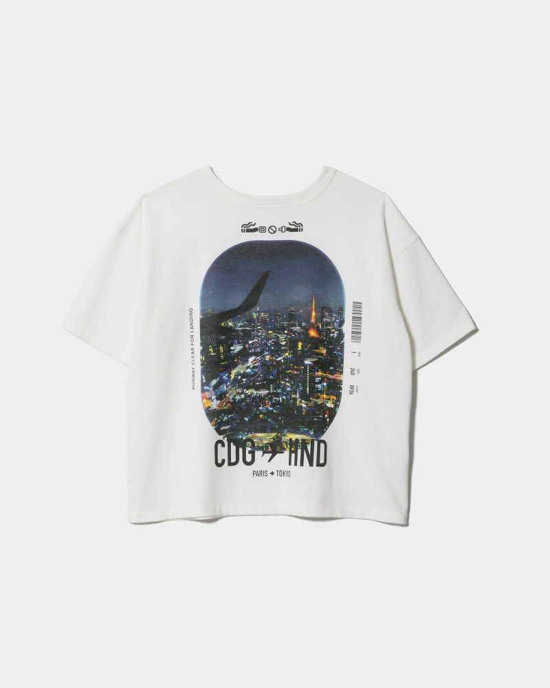 beautiful people (�r���[�e�B�t���s�[�v��) 1646310011 hightwist jersey regular-fit TOKYO��PARIS print T-shirts