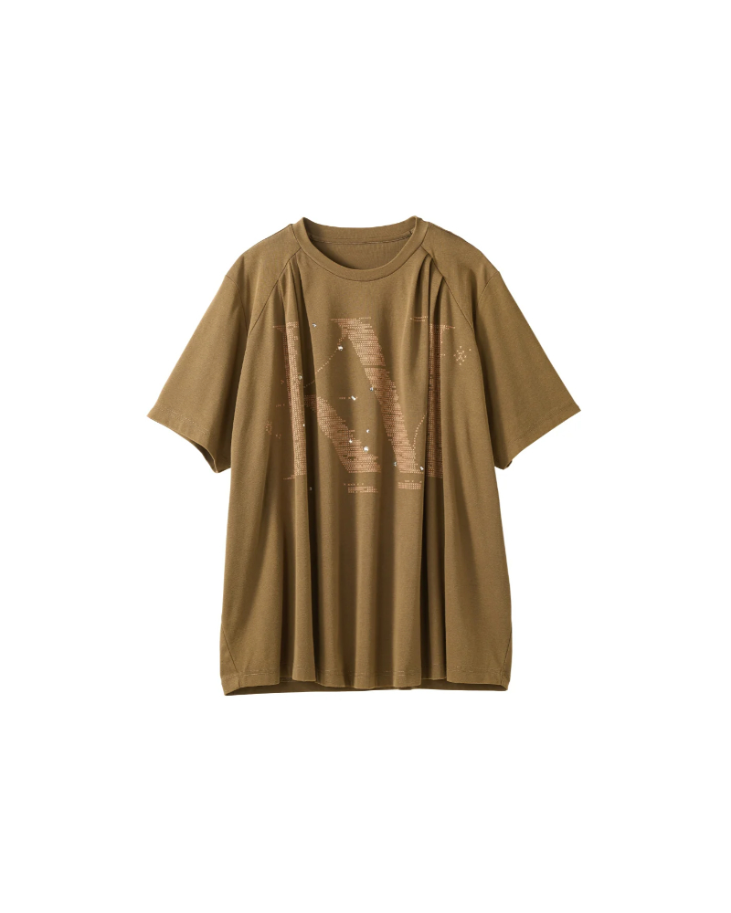 Knuth Marf (�N�k�[�X�}�[�t) KM26SUG03 tuck detail oversized tee(unisex)
