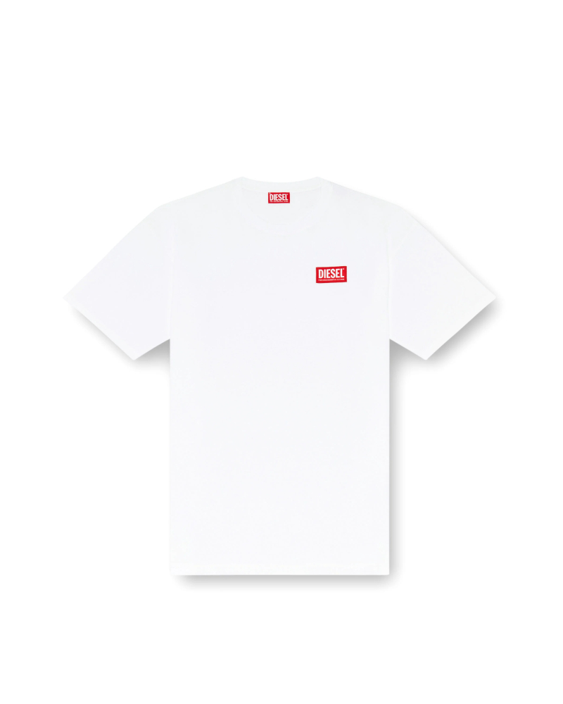 DIESEL (�f�B�[�[��) A149470NIAR T-shirt with jacquard logo patch