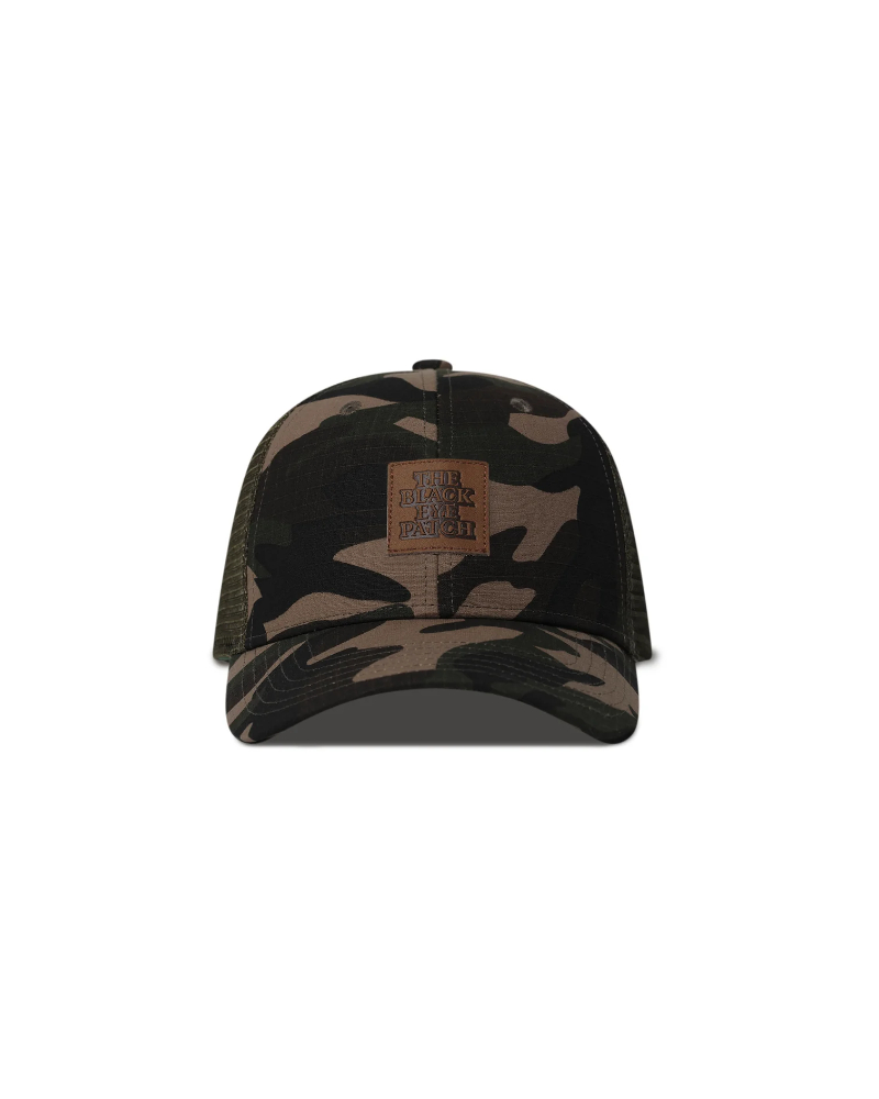 BlackEyePatch�i�u���b�N�A�C�p�b�`�jBEPFW26AC31 LEATHER PATCHED MESH CAP