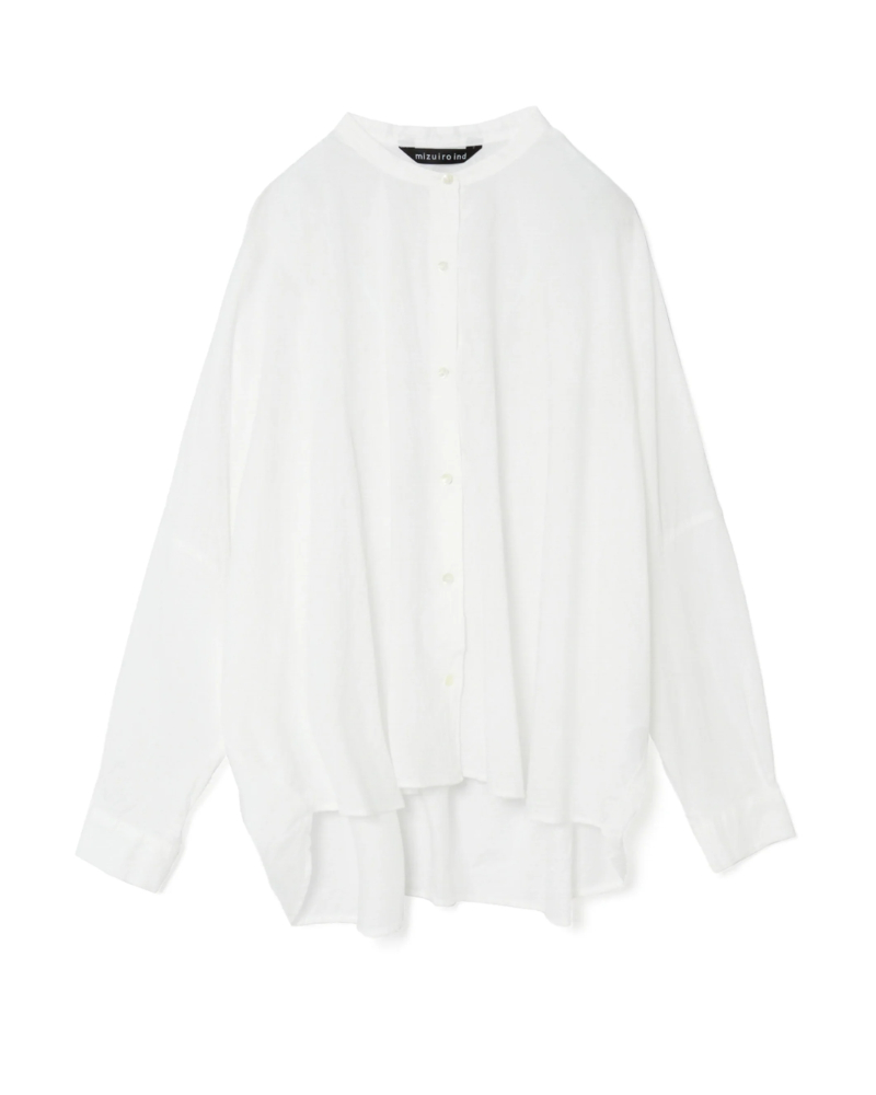 mizuiroind�i�~�Y�C���C���h�j1-238975 back gather wide shirt