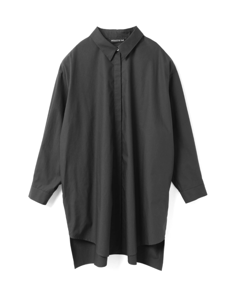 mizuiroind�i�~�Y�C���C���h�j3-230149 box cut shirt 