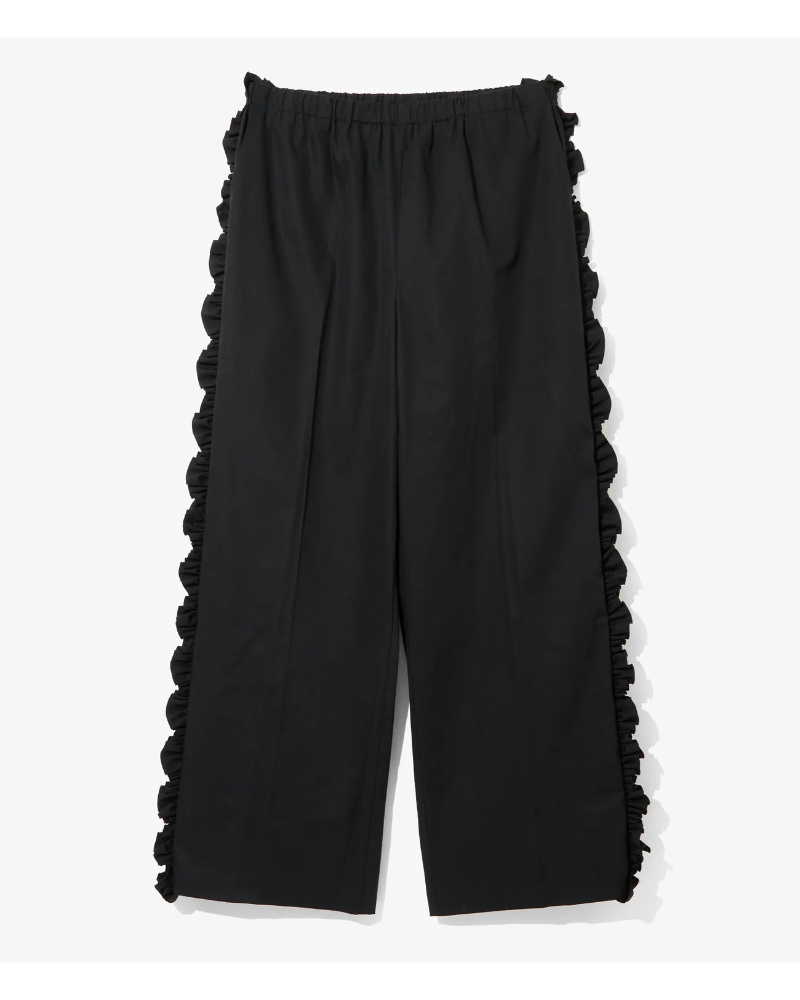 RHODOLIRION(���h�����I��) TX1023B Frill Side Flare Pant - Twill