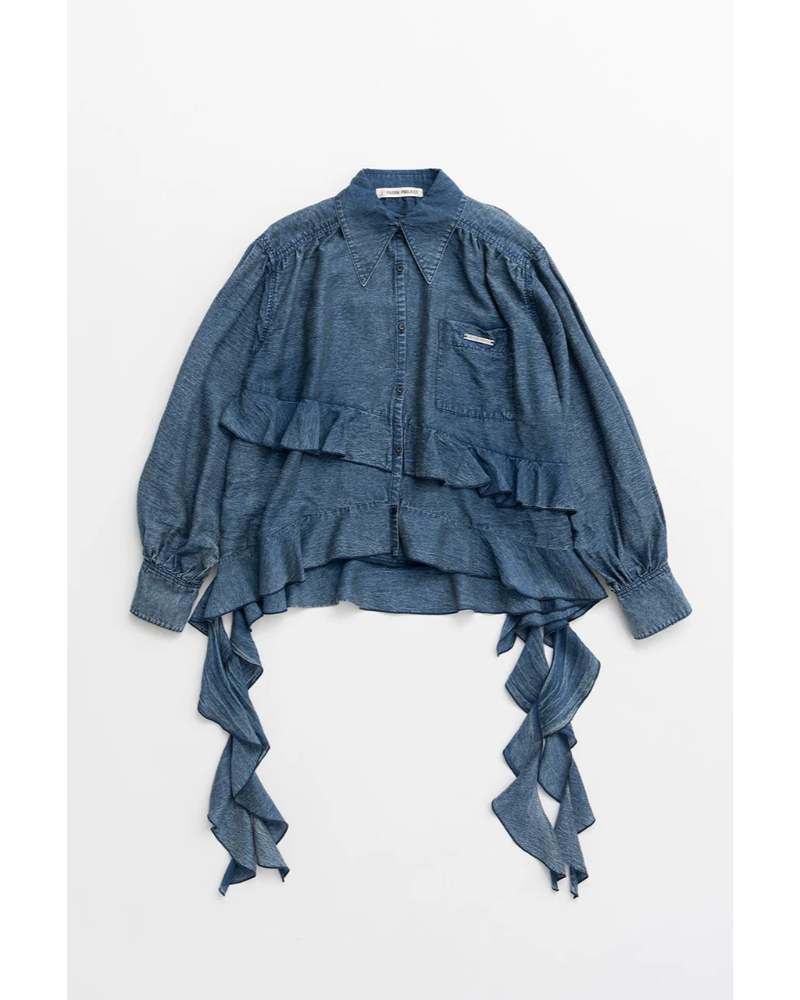PRANK PROJECT (�v�����N �v���W�F�N�g) 31262315401 Sheer Ruffle Shirt