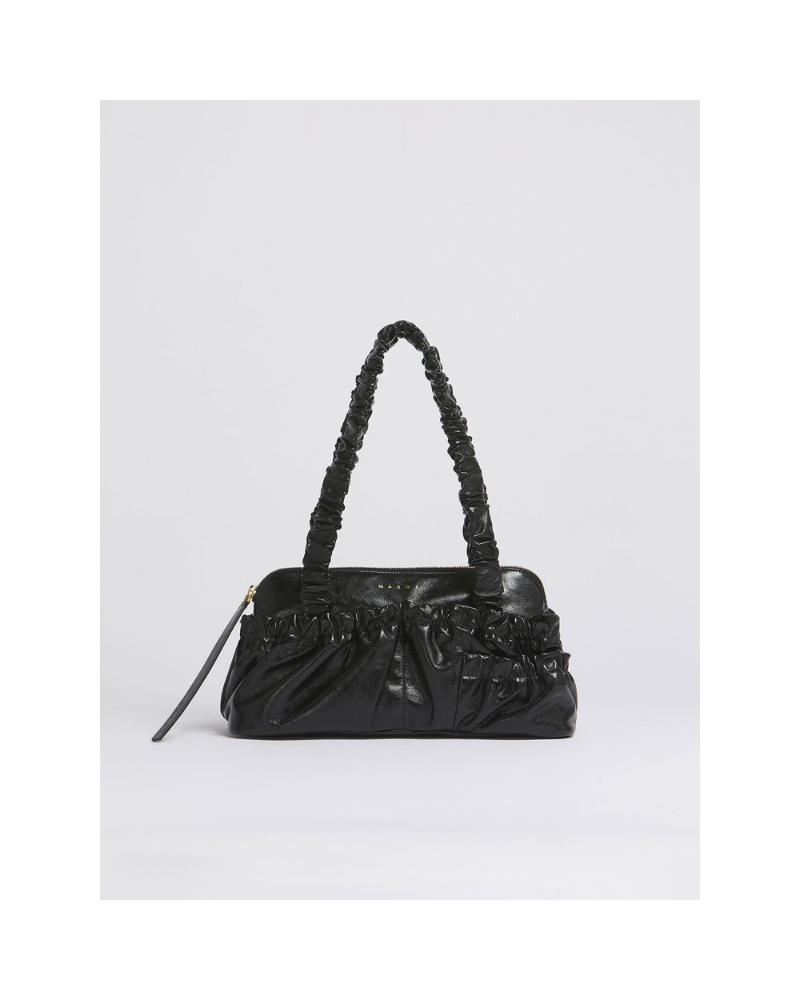 MARNI (�}���j) SBMP0293U0P9294 LEATHER RUFFLES GATHERED E�^W �o�b�O