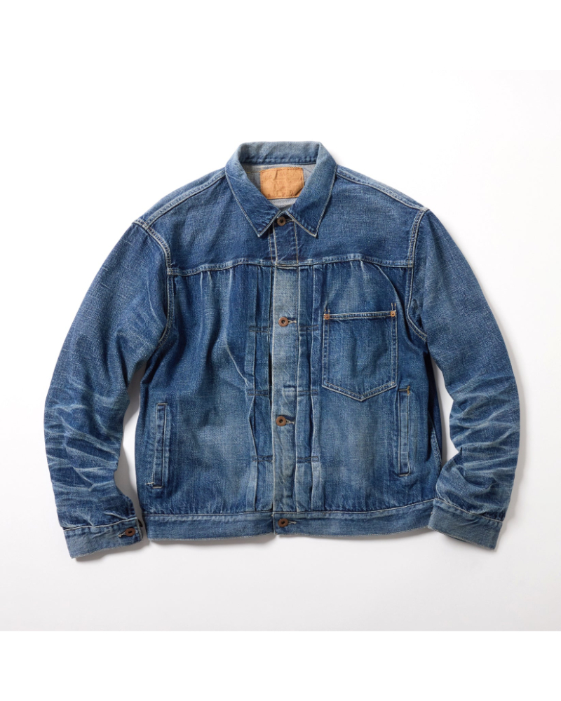 GOLD (�S�[���h) GL16002H RECYCLED WASTE SUVIN COTTON YARN 11.5oz. DENIM BLOUSE WW�U MODEL VINTAGE WASHED