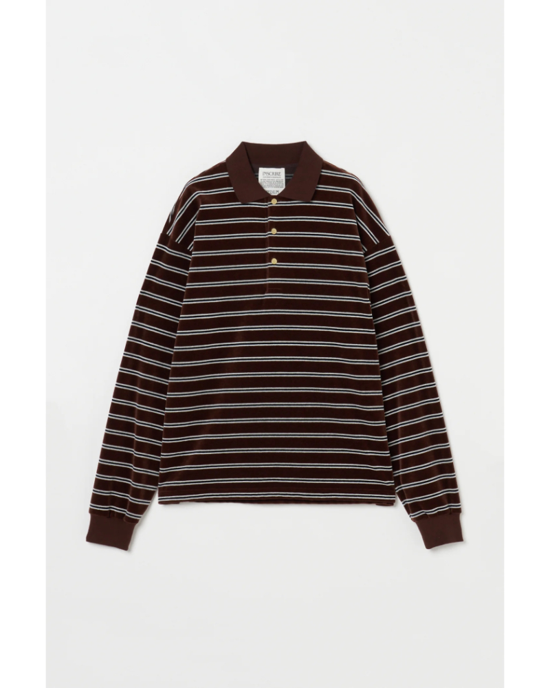 INSCRIRE�i�A���X�N���A) IC262DAI26AWBC11 Velvet Border Polo Shirt�@