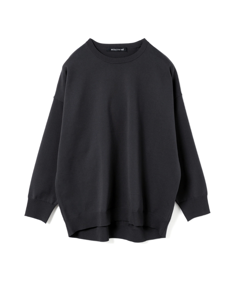 mizuiroind�i�~�Y�C���C���h�j3-220150 crew neck wide P/O