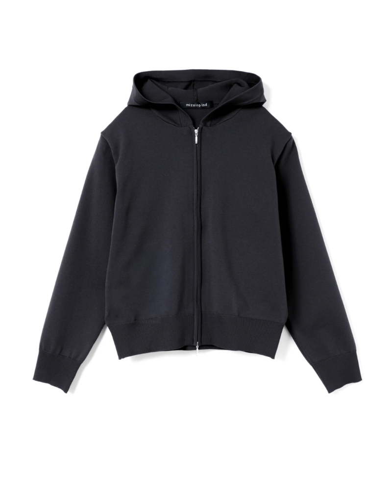 mizuiroind�i�~�Y�C���C���h�j3-220152 hooded zip knit