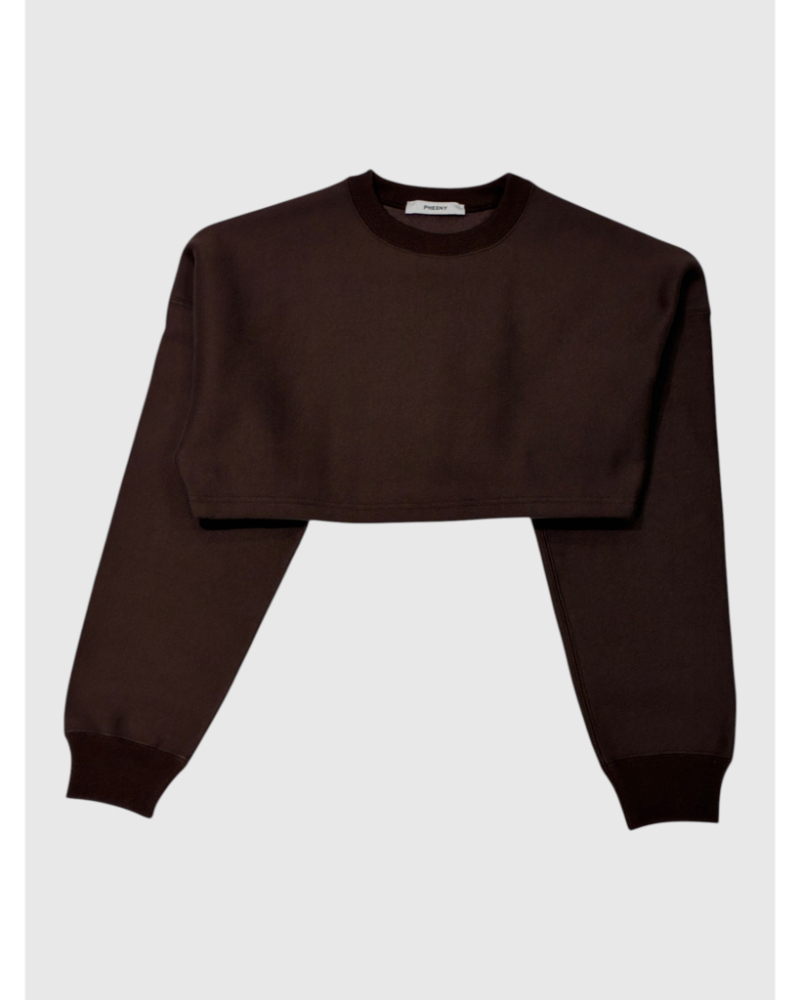 PHEENY�i�t�B�[�j�[) PA26-CS03 Athletic Fleece Cropped Top