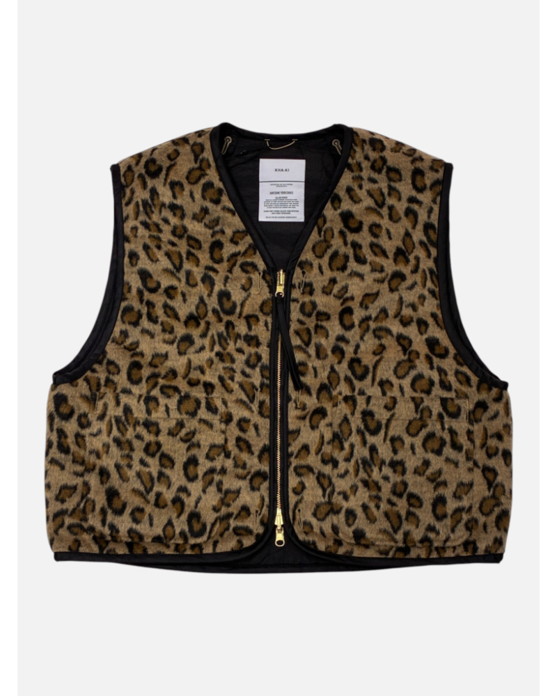 KHA:KI�i�J�[�L�jMIL26FJK3253 LEOPARD LINER VEST