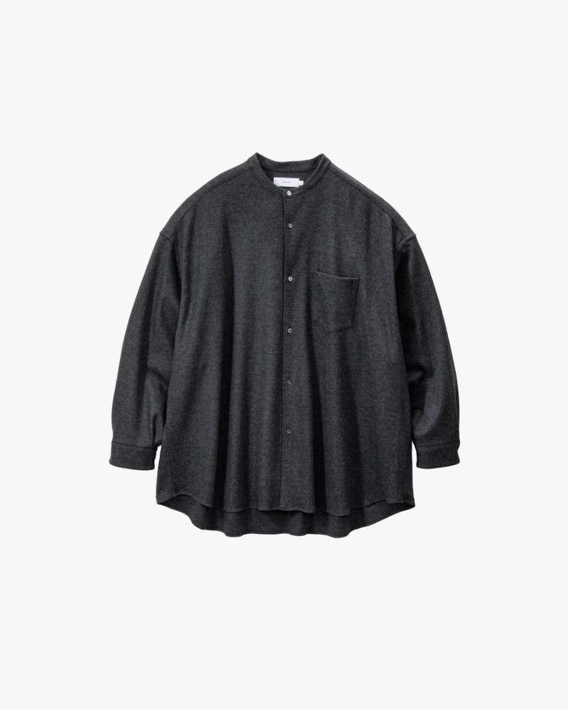 Graphpaper�i�O���t�y�[�p�[ �jGU263-50521B Wool Smooth Flannel Oversized Band Collar Shirt