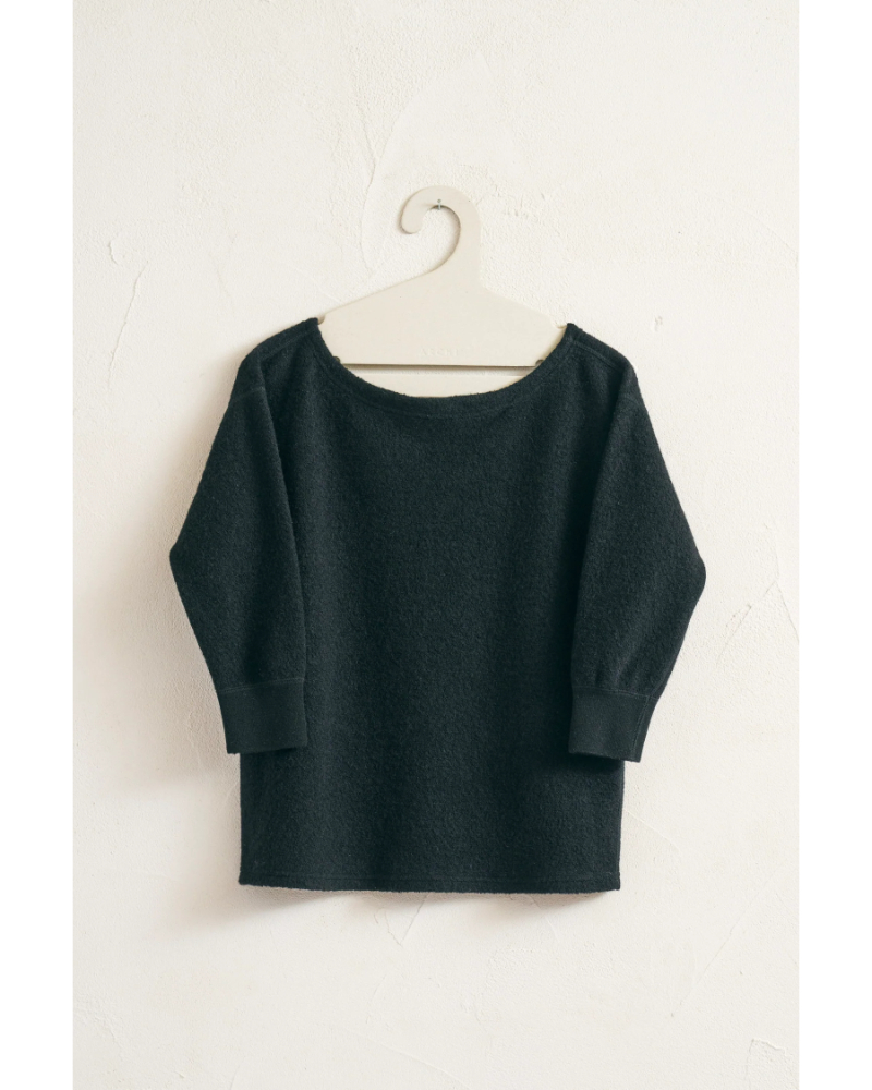 archi�i�A�[�L�jAW26-C1 Wool Pile 3/4 Sleeve Top