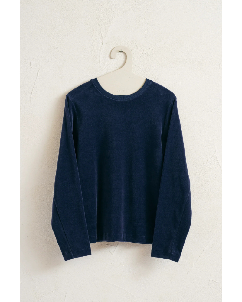 archi�i�A�[�L�jAW26-G1 Velour Crew Neck Top