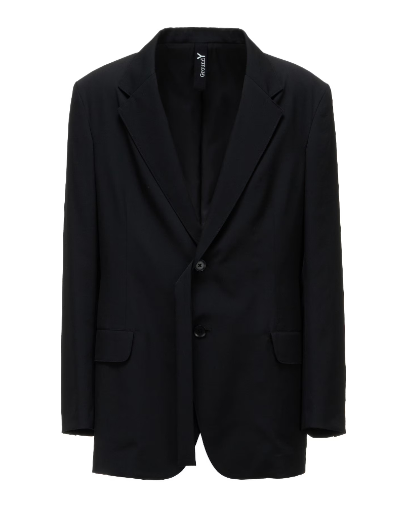 Ground Y�i�O���E���h ���C) GW-J01-100 WOOL GABARDINE SIDE BELT JACKET