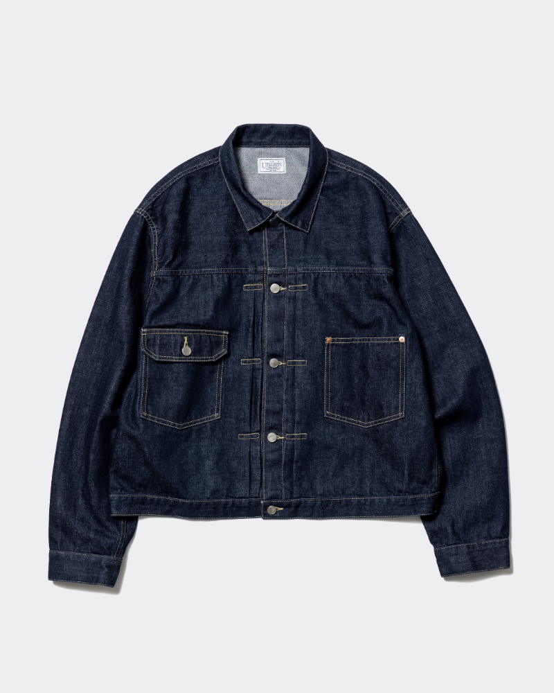 Unlikely(�A�����C�N���[) U26F-18-0002 Unlikely Time Travel Trucker Jacket Aged Denim