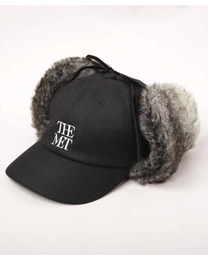 CA4LA�i�J�V��) MET00054 THE MET EAR FLAP LOGO CAP