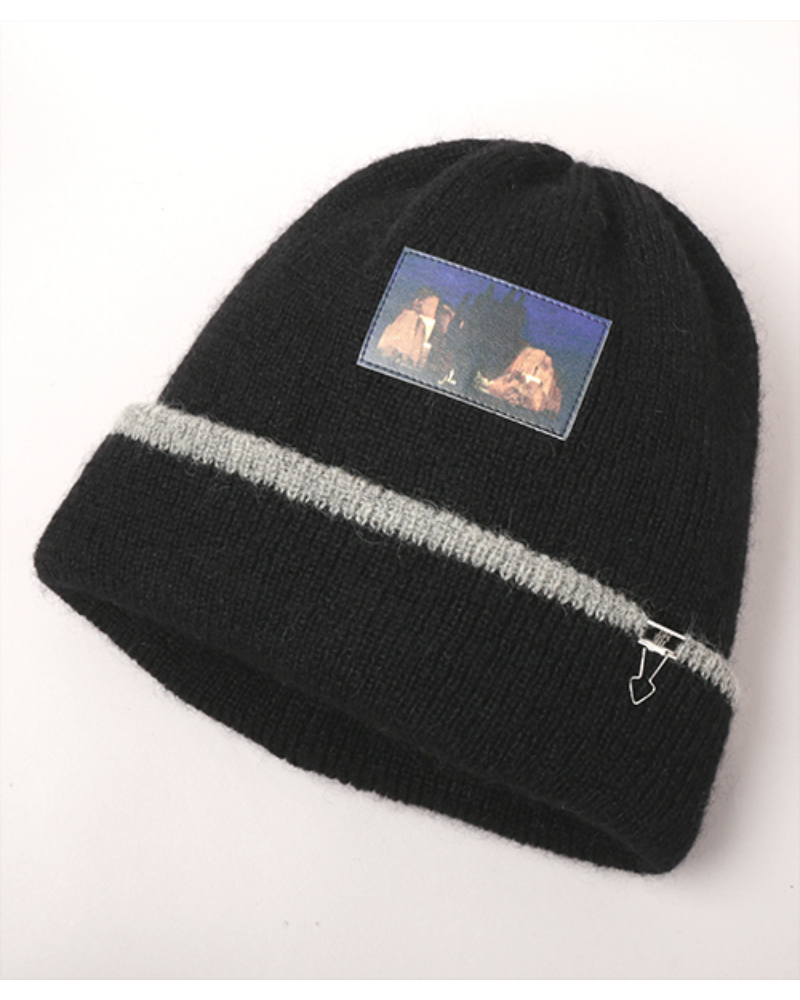 CA4LA�i�J�V��) MET00052 THE MET Island of the Dead KNIT CAP
